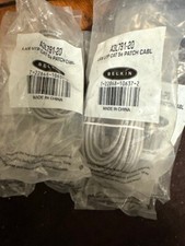 NEW SEALED BELKIN A3L791-20 CAT 5e RJ45 20' ETHERNET Gray PATCH CABLE lot of 7
