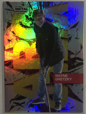 2021 Metal Universe Champions Wayne Gretzky Arc Weld Insert Card #15 Oilers