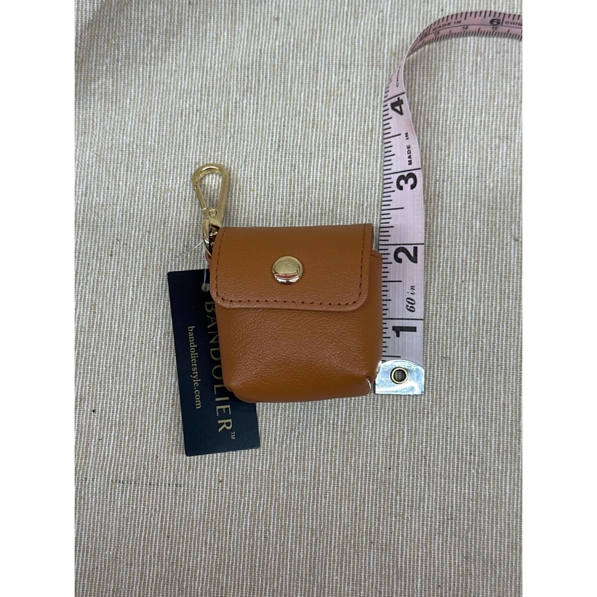 Bandolier AIRPODS POUCH Clip-On Pouch in Tan/Gold | eBay
