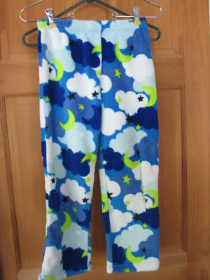 Child's soft sleeping pants with moon and stars pattern size 7-8