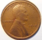 1915 P Lincoln Cent, FINE  (15PSA1)