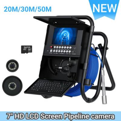 7'' Screen Pipeline Inspection Camera w/ DVR Function Waterproof IP68 Camera