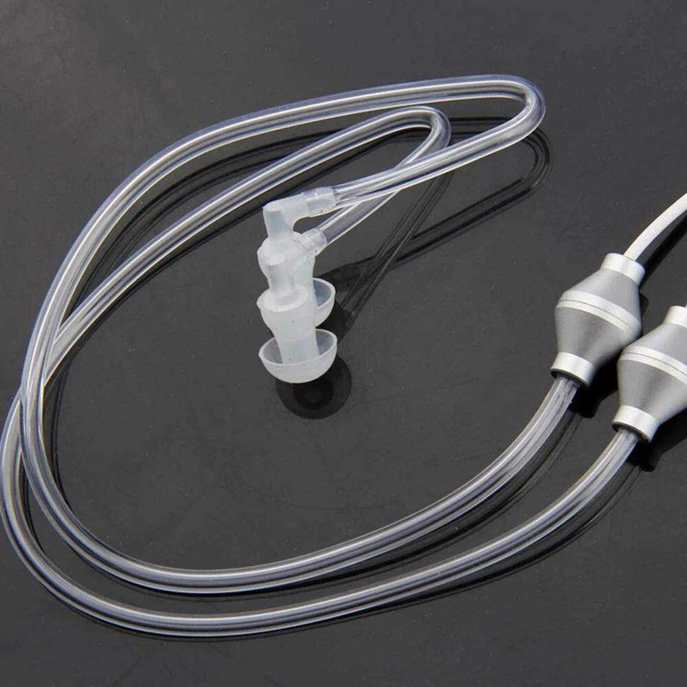 3.5mm Air Tube Headphone Headset Anti Radiation Stereo Mobile