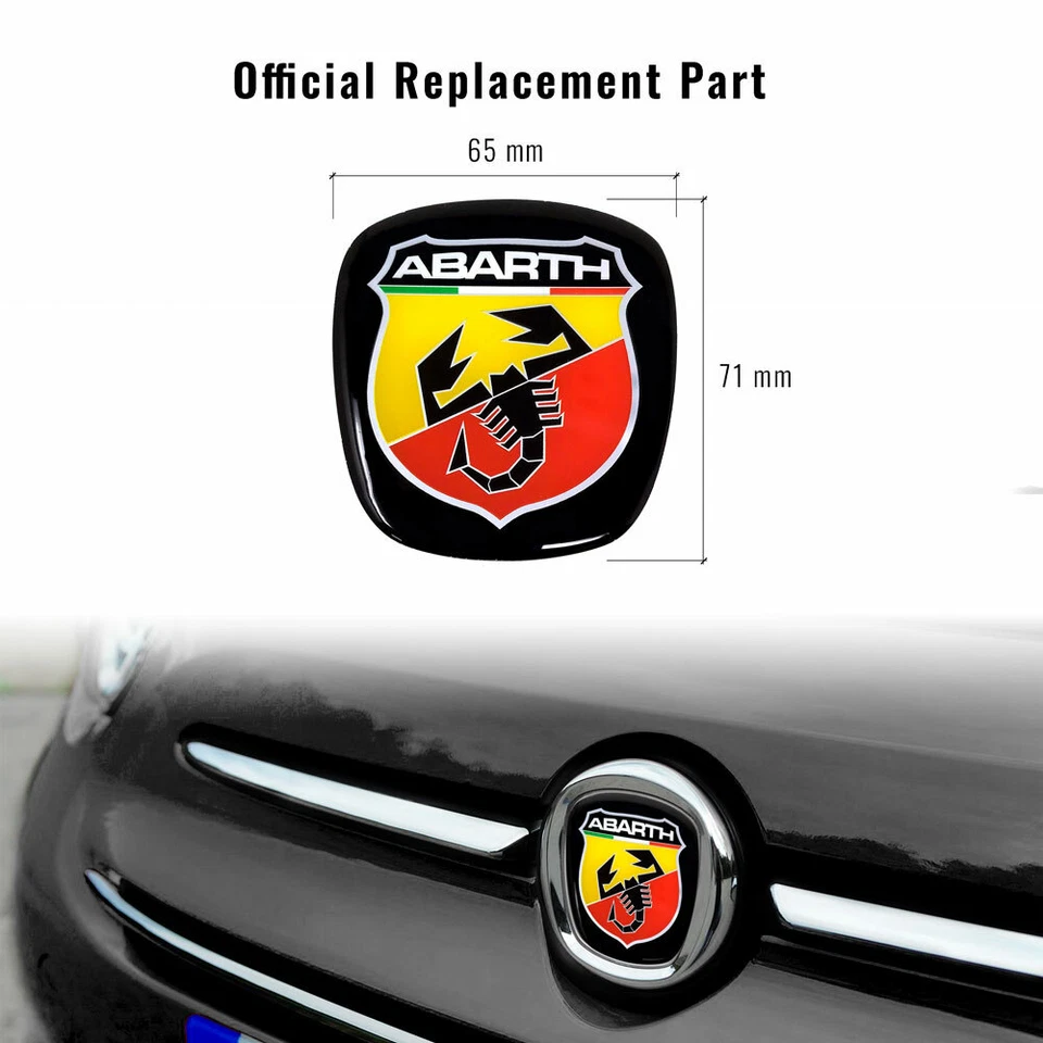 Kit Adhesivo Réplica Abarth Para Fiat 500, Oro - Imagen 4 de 4