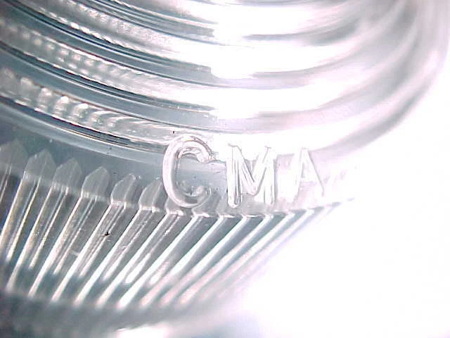 PAIR NOS Checker Cab Taxi Clear Plastic Lens Lenses CMA 1956-1970s Park Back-Up  Foto 2 de 4