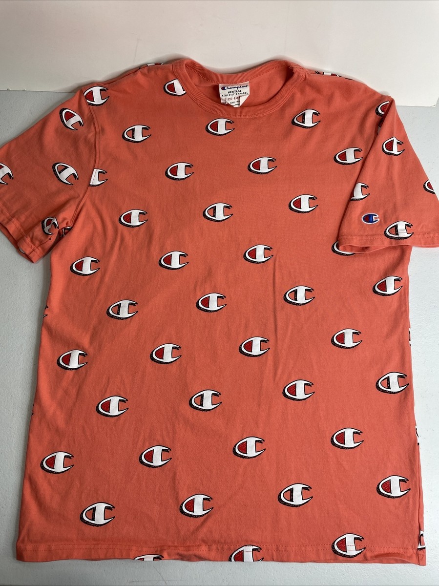 Champion Heritage Athletic Apparel Overall Graphic Tee Mens Large Green T-shirt