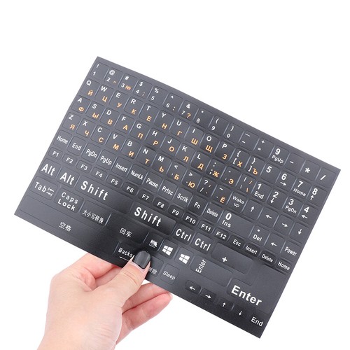 Full Size Russian Keyboard Stickers Letter Alphabet Layout Sticker Key Stickeya - 第 5/13 張圖片