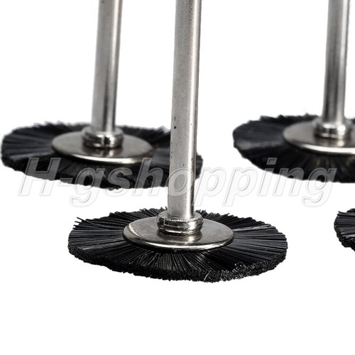 25Pcs Nylon Bristle Flat Pen Cup Mix Brushes Polishing Wheel Grinder Rotary Tool - Picture 6 of 9