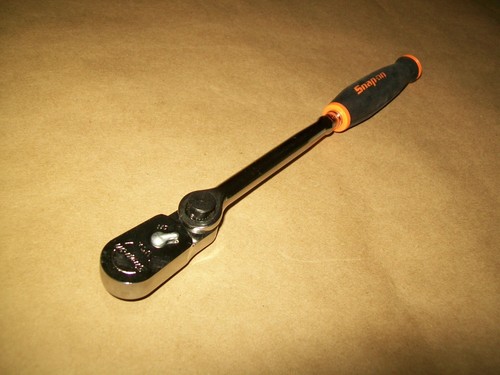 NEW Snap-on 1/4" drive Orange Soft Grip Multi-Position Indexible Ratchet TH72MPO - Picture 7 of 13