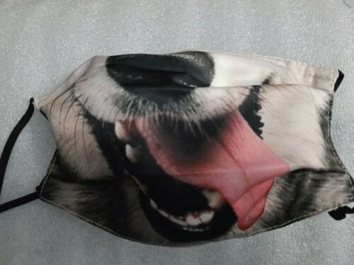 Lot of 6 Printed Face Mask Adjustable Washable with 3 Filters - Picture 1 of 10