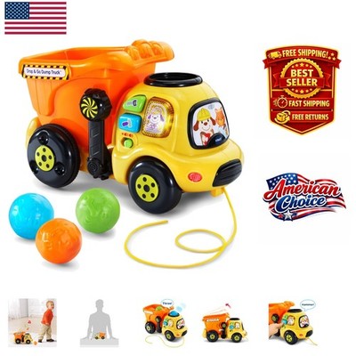 VTech Drop and Go Dump Truck - Fun and Educational Toy for Toddlers 6-36