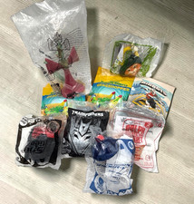 Mixed Fast Food Kids Meal Toy Lot McDonalds Wendy's Burger King Lot of 9 Sealed