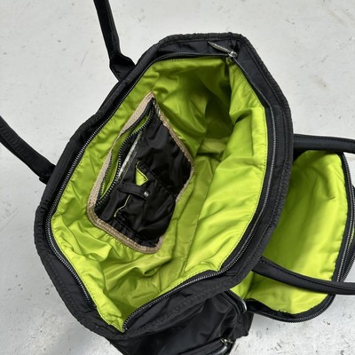 【着画あり❕】00s diesel nylon 2way hand bag Diesel Women 00S Nylon 2Way Hand Bag Vintage Black Yellow