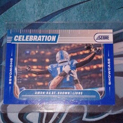 Panini Score 2024 Amon-Ra St. Brown Celebration Showcase #C-ASB /100