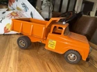 Vintage 1958 Orange Tonka STATE HI-WAY 975 HYDRAULIC DUMP Truck Older Restore