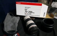 Canon EF 70–200mm f/4L IS II USM Camera Lens+Case+Hood Excl Cond In Open Box