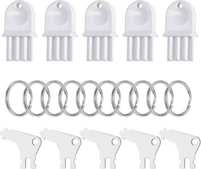 10 Pack Paper Towel Dispenser Key, Universal Toilet Paper Dispenser Key with 10