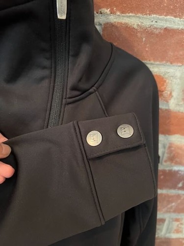 Avalanche Black Asymmetrical Moto Zip Jacket Outdoor Hiking Running L - Picture 3 of 5