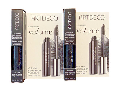 Artdeco Volume Sensation Mascara Mini Edition 2 x 5ml = 10 ml black NEU/OVP