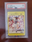 1991 Fleer #450 Ken Griffey Jr PSA 9 Bat Around .300 Error Seattle Mariners HOF