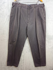 Vintage Polo Ralph Lauren Pants Mens 39x30.5 Gray Pleated Center Seam USA Made