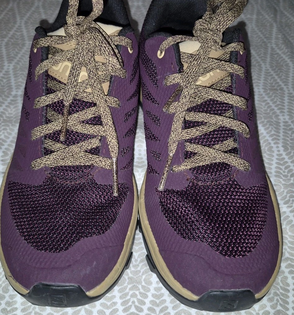 Scarpe da ginnastica Salomon Outline 6.5 7 US 38 EU Plum Tan GTX escursionismo trail running