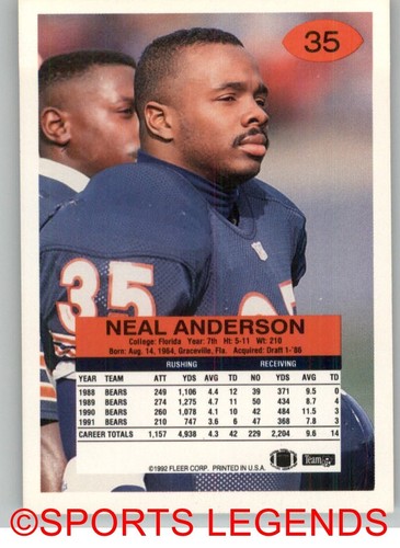 1992 Fleer NFL #1-100 - Picture 71 of 201