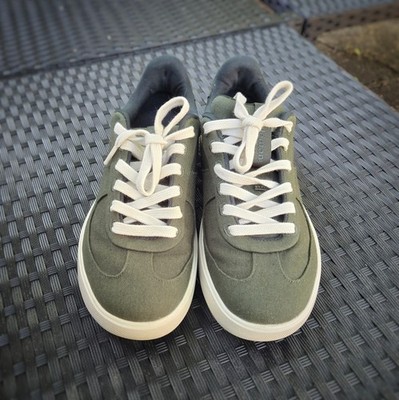 Men's Green Canvas Low-Top Sneakers - Lululemon Cityverse Size 7.5