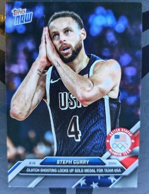 2024-25 Stephen Curry Night Night Locks Up Gold #27 Topps Now USA