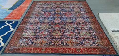 NAVY / RUST 8'-0" x 10'-0" Flaw in Rug, Reduced Price 1172779374 TSN124N-8
