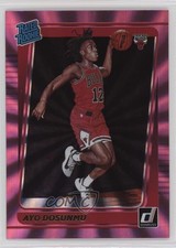 2021-22 Panini Donruss Rated Rookie Holo Pink Laser Ayo Dosunmu #221 oh4