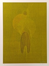 Ervin NEUHAUS - [Spectre vert]. Monotype original, signé