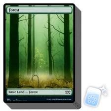 10 pcs FOREST (381) (FULL-ART) Double Masters Magic MTG MINT CARD