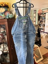 Liberty Blue Carpenter Overalls Bibbs Mens 48X38 Denim Workwear