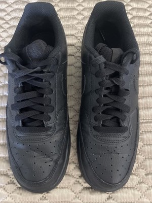 Nike Court Vision Low Men's Blackout Shoes  Size M7.5/w9.  Excellent Cond!