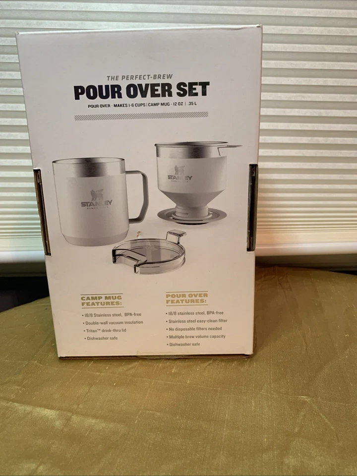 Juego de café Stanley Pour Over 12 oz - blanco, nuevo, caja abierta Foto 4 de 4