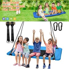 700lbs Giant 60" Platform Tree Swing Outdoor for Kids Adults w/ 2 Hanging Straps