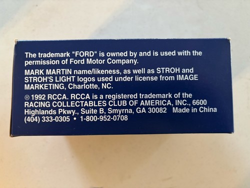 RCCA 1988 & 1989 Ford Thunderbirds - #6 Mark Martin - Stroh’s Light Racing - Bild 5 von 5