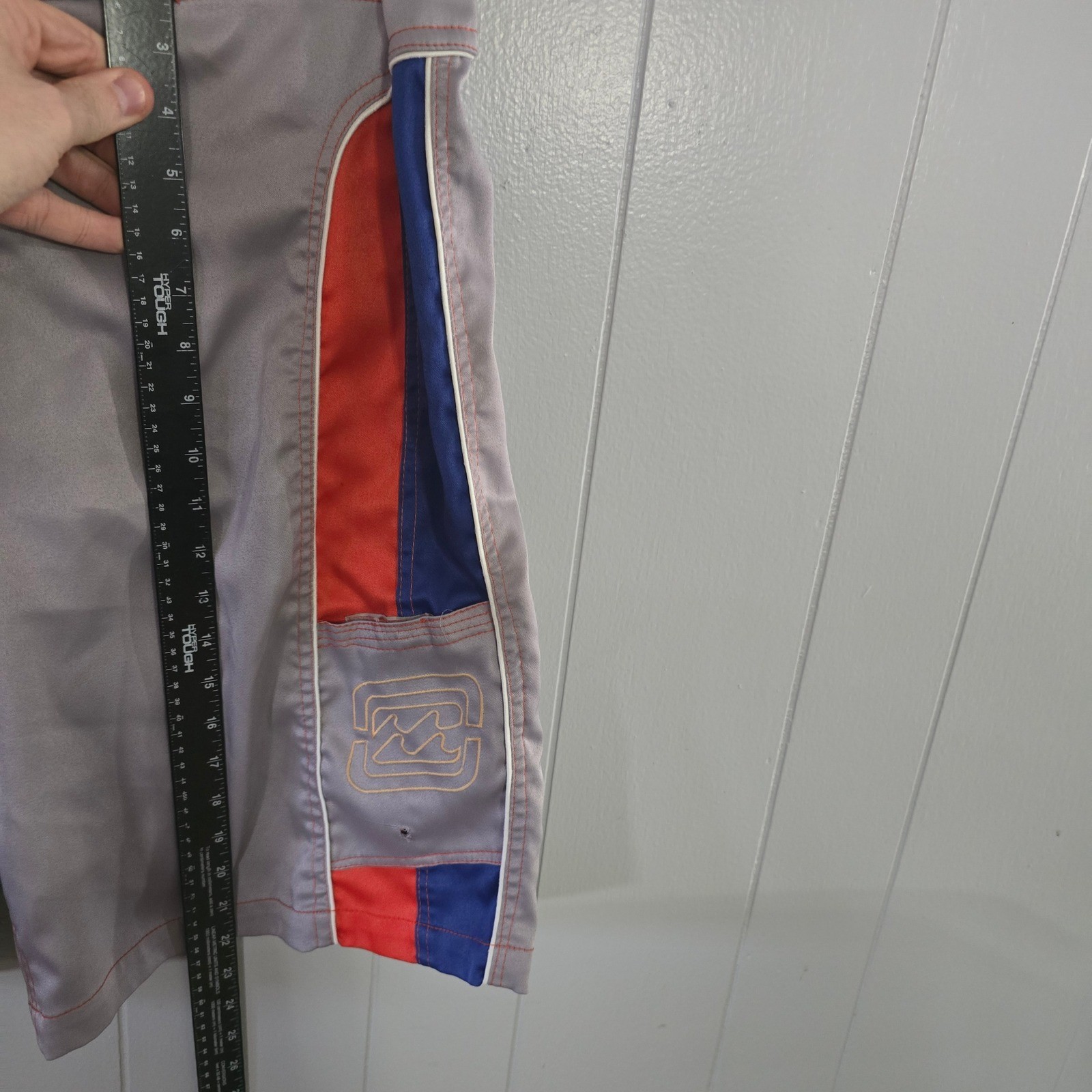 Billabong Supreme Board Shorts Y2K 73 Mens 34 Grey Red Blue Good Swim Trunks thumbnail 5