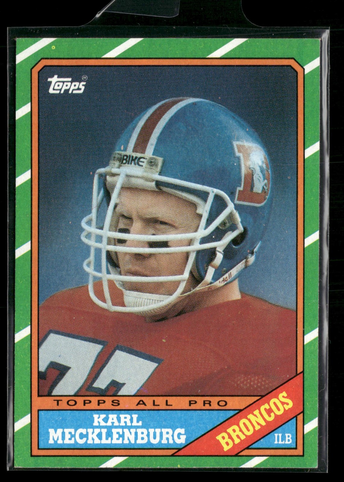 Karl Mecklenburg Rookie 1986 Topps #119 RC Denver Broncos