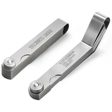 2PCS Feeler Gauges Set - Stainless Steel Straight & Angled 