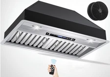 EALLMALL Range Hood Insert 30 Inch,900 CFM 4-Speed Vent HoodIn Range HoodEK22-30