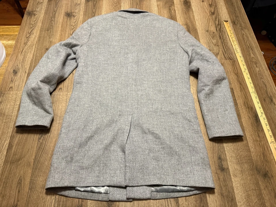 Reiss Jacket, Women's Size Large, Gray, Button Up Blazer Long Length Coat - Image 2 of 4