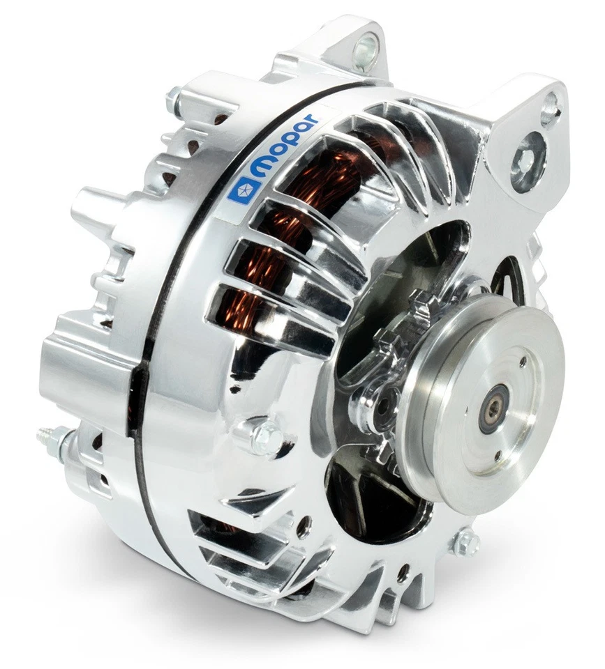 Proform 440-472, One Mopar Alternator 110 Amp Chrome Performance Racing Parts - Image 3 of 4