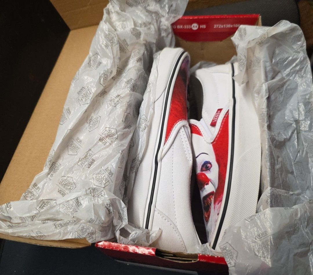 Vans Classic Slip-on X House Of Terror "It Pennywise" 5.5 Womens/4.0 Mens Rare thumbnail 24