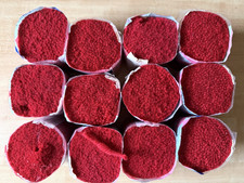 Vintage 12 Packs Bernat Craftsman Rug Yarn 100 Wool Red Pre-Cut Latch Hook 3148