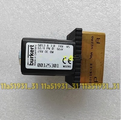 1pcs Burkert 6013 A 3.0 G1/4 24V solenoid valve 00125301   #hj