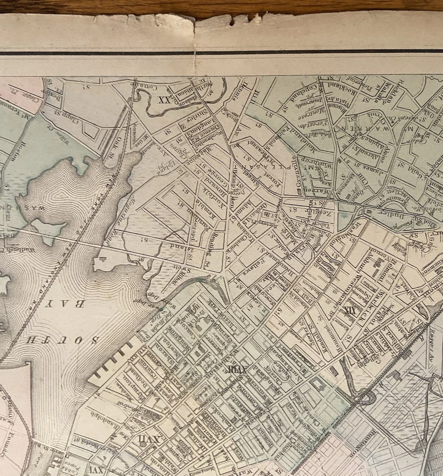Boston Detailed City Plan Cambridge Massachusetts 1876-9 O.W. Gray Fine Map - Image 2 of 4