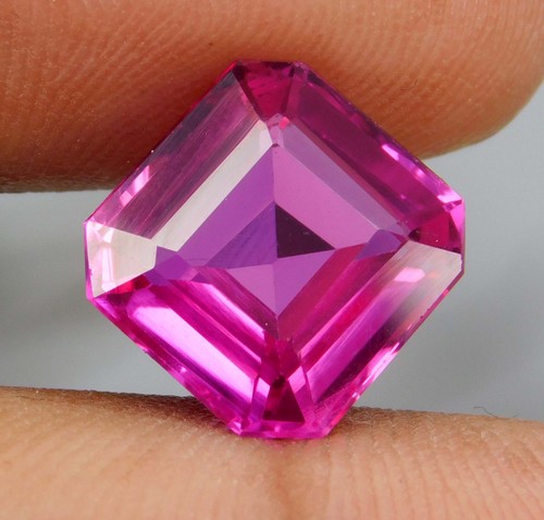 Piedra preciosa suelta corte espinela Mahenge rosa caliente natural de 7,85 quilates certificada - Imagen 4 de 10