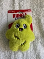 KONG Snuzzles Glow Ghost Small Plush Squeaky  Toss & Play Dog Toy Halloween